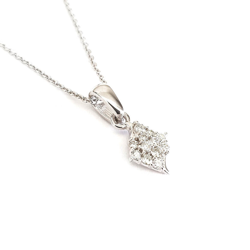 Twelve Diamond Cluster Pendant