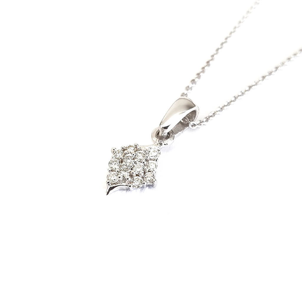 Twelve Diamond Cluster Pendant