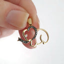 Unique Black and White Elephant Pendant