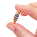 Vintage Art Deco Style Tanzanite and Diamond Ring