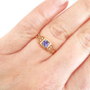 Vintage Art Deco Style Tanzanite and Diamond Ring