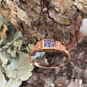 Vintage Art Deco Style Tanzanite and Diamond Ring