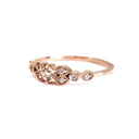 Vintage Inspired Morganite and Diamond Rose Gold Me-Ring