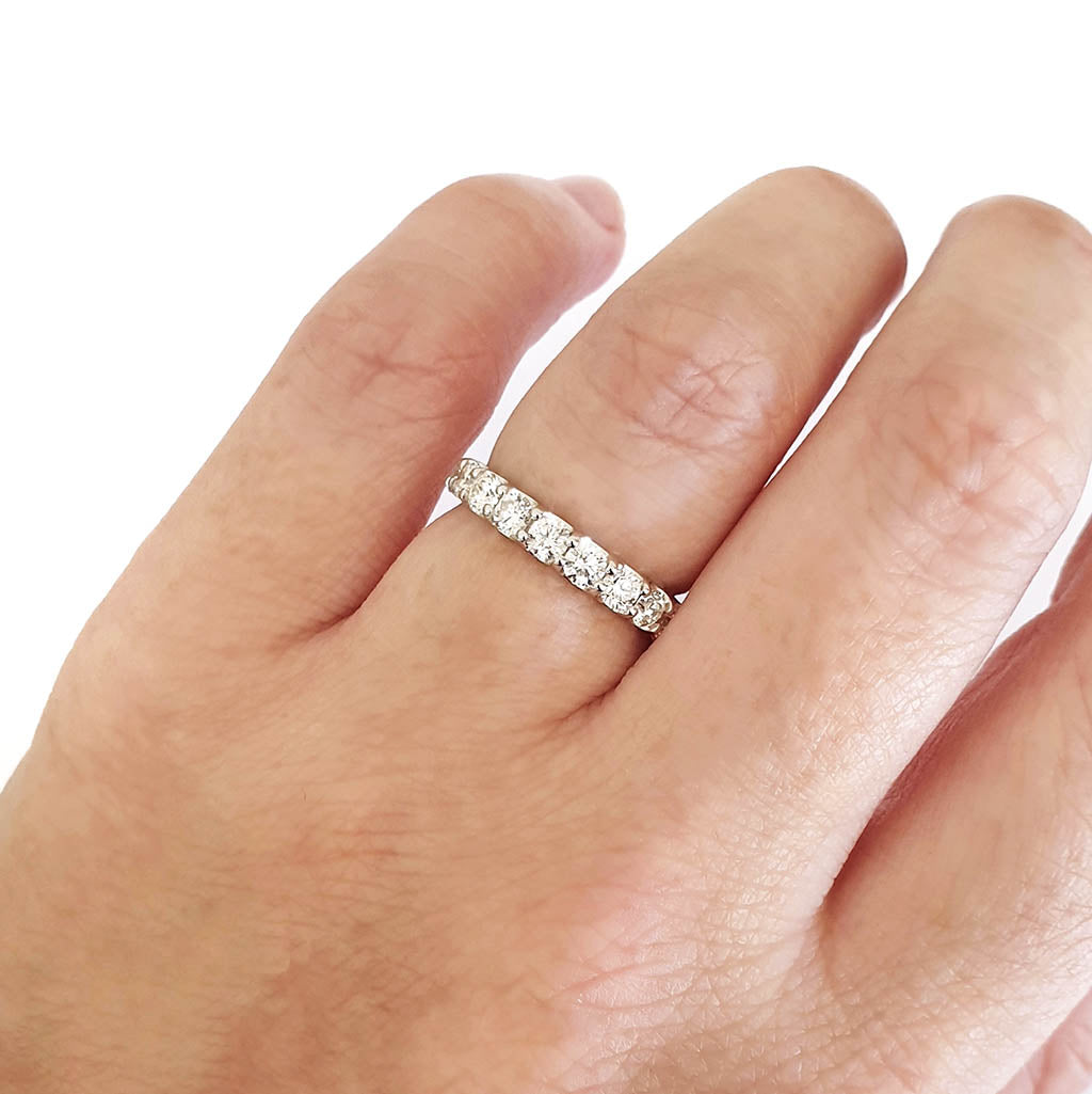 White Gold 15 Diamond 34 Eternity Band