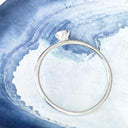 White Gold Bezel Set Tanzanite Stacking Ring