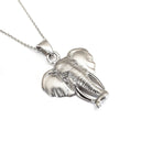 White Gold Elephant Pendant