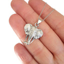 White Gold Elephant Pendant