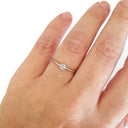 White Gold Four Claw Solitaire Diamond Ring With Closed Gallery