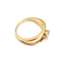 Yellow Gold Aquamarine Split Shank Ring