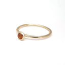Yellow Gold Bezel Set Citrine Stacking Ring