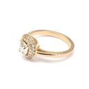 Yellow Gold Diamond Cluster Ring