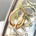 Yellow Gold Tube 24mm Hoops